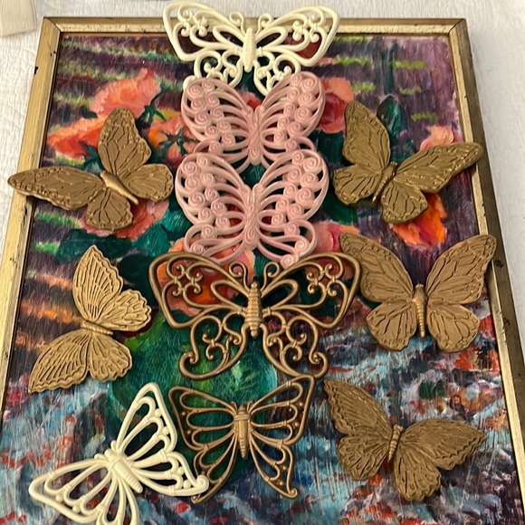Vintage Other - •VINTAGE SET/11 BUTTERFLY WALL DECOR•
